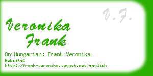 veronika frank business card